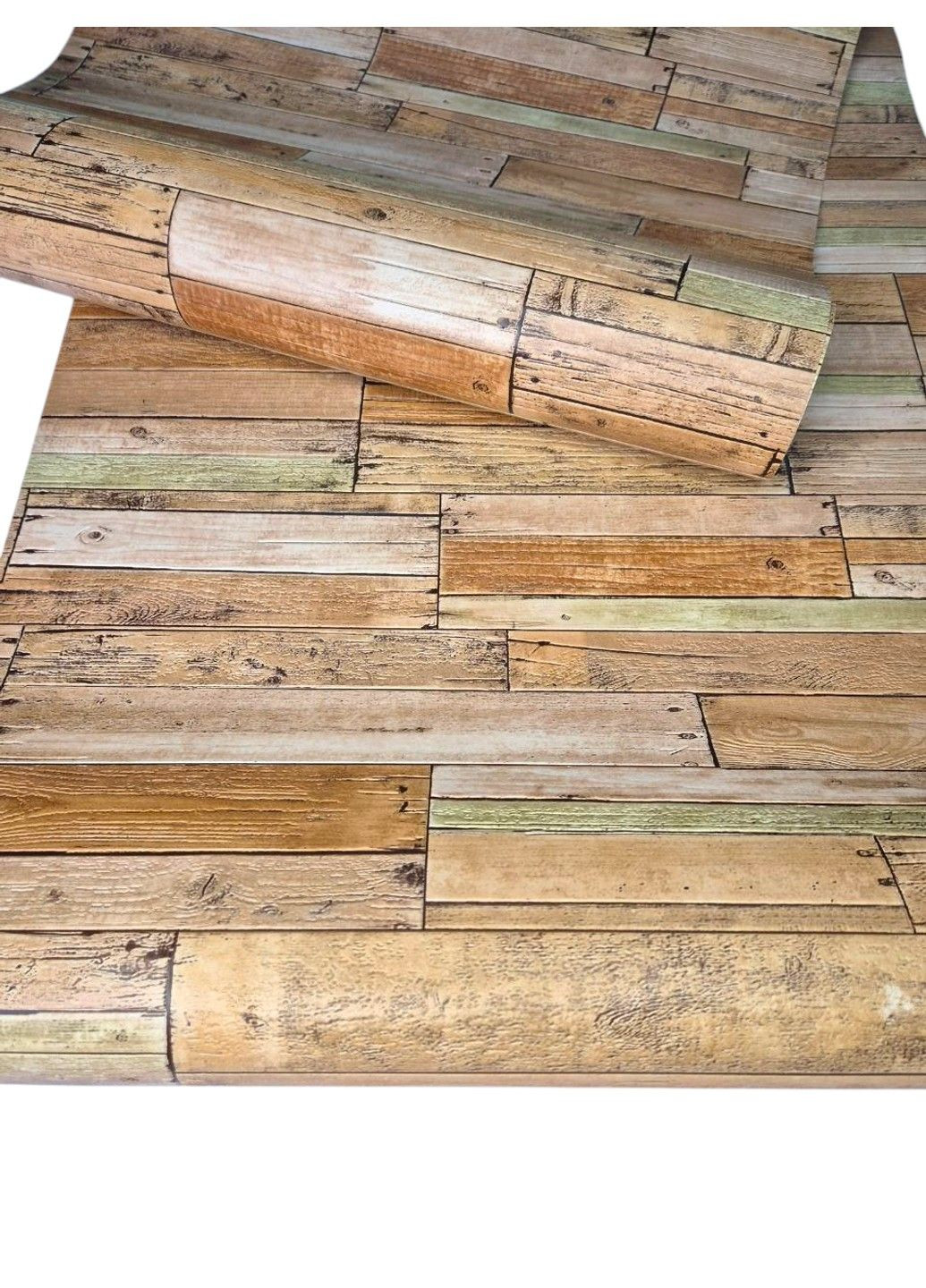 Шпалери вінілові 10 × 0.53 м 5564-12, під дерево в теплих відтінках для кухні, коридору, балкону, вітальні Слов'янські шпалери (340275487)