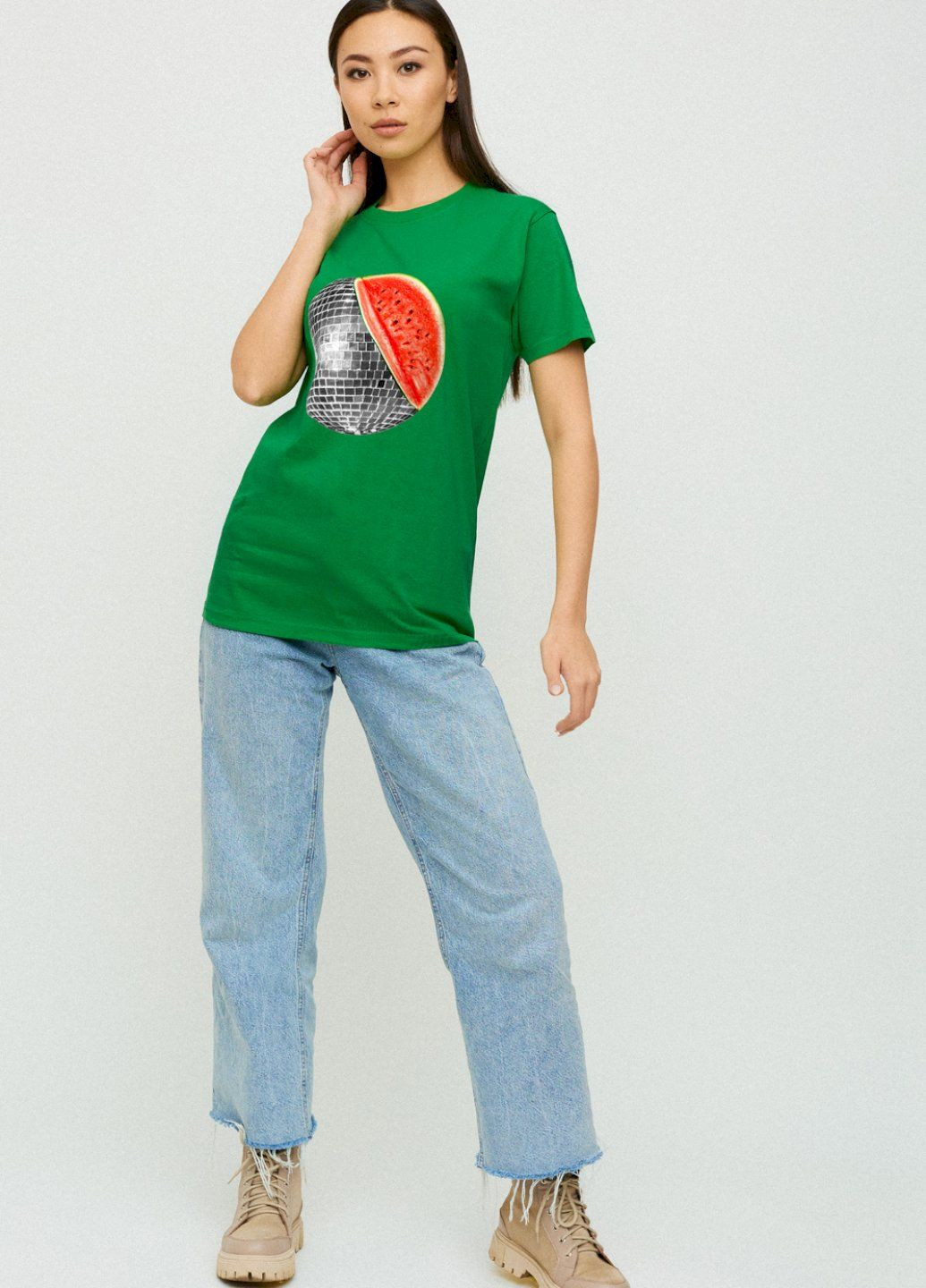 Футболка Boyfriend / дышащий принт / YAPPI - (252386404)