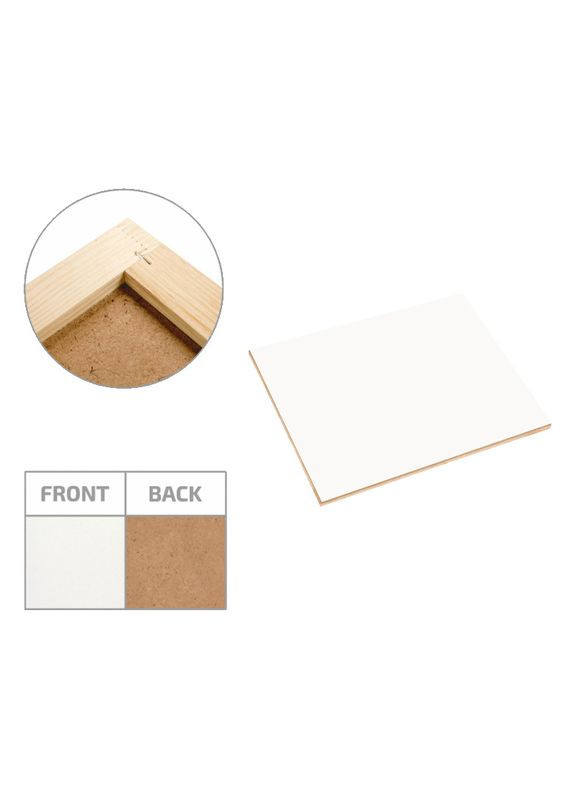 АртБорд 80 х 100 см планшет ДВП ґрунтований основа та полотно для смоли, текстурної пасти і FluidArt, для малювання Artfactory (361860798)