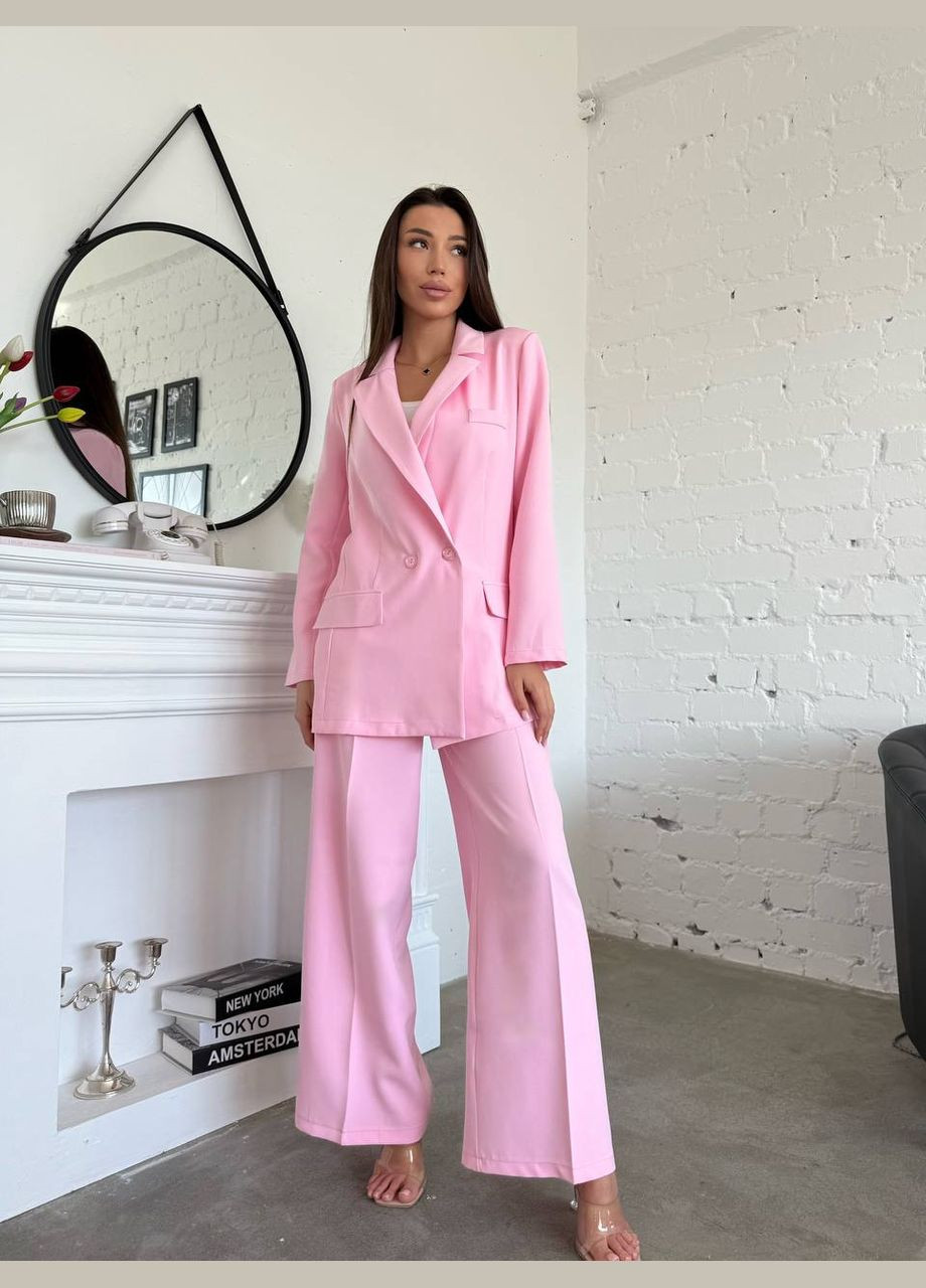 Женский однотонный брючный костюм Adelante (329902064)