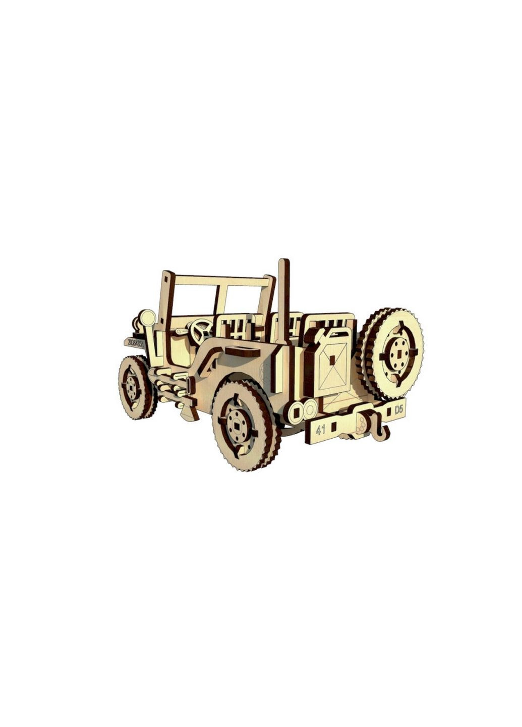 Дерев'яний конструктор "Willys Legend", 125 деталей 5х25х15 см Pazly (289368736)