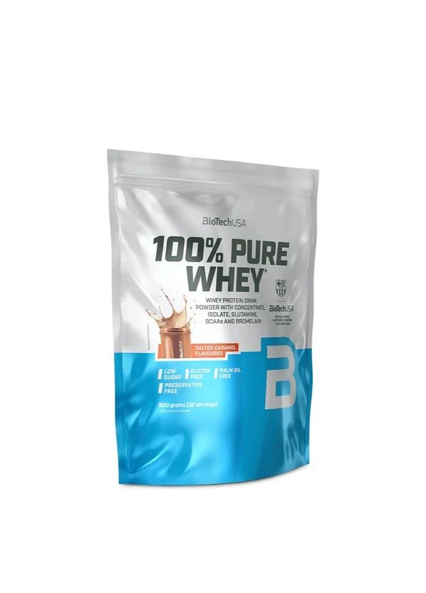 Сывороточный протеин 100% Pure Whey, 900 грамм - Соленая карамель Biotechusa (401210621)