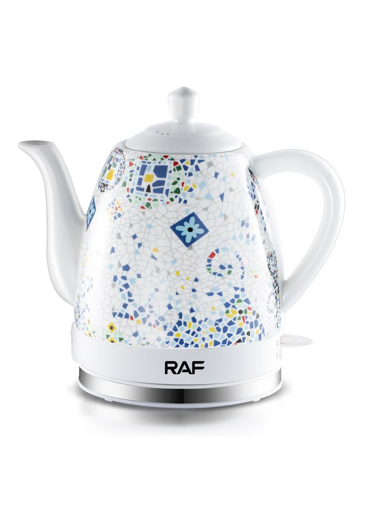 Електрочайник керамічний дисковий 1,4 л R 7837 електричний чайник мозаїка RAF (359398371)