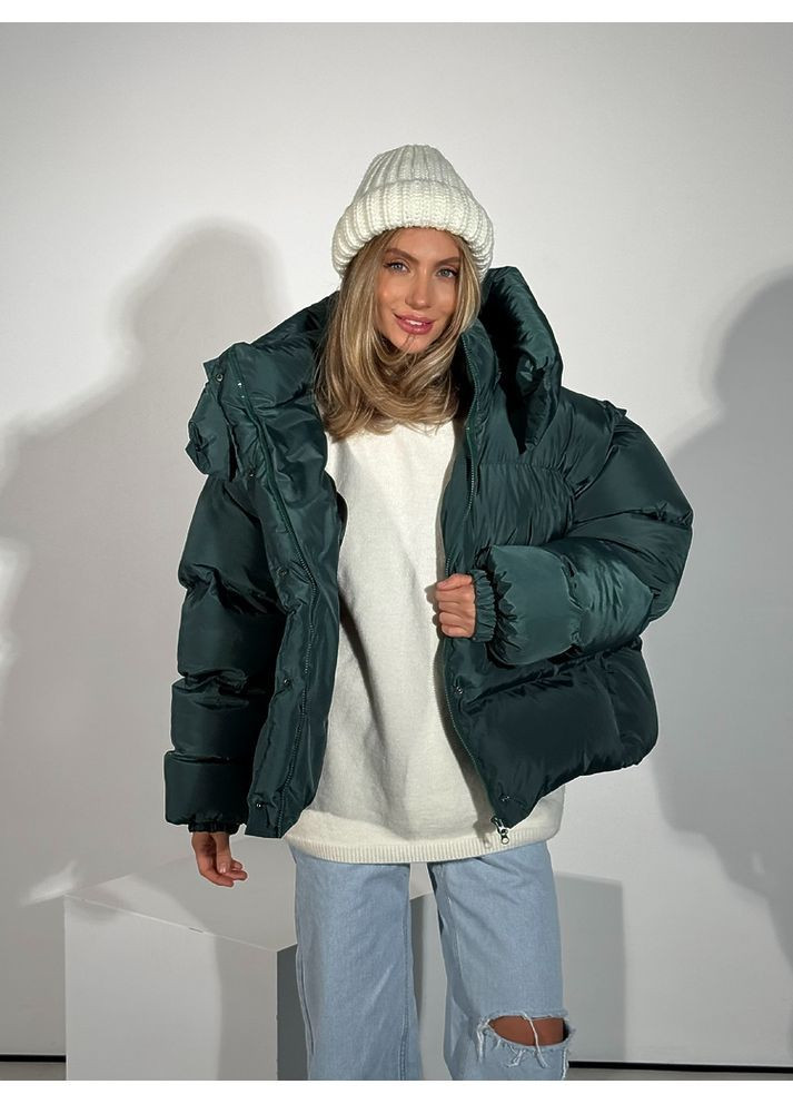 Смарагдова куртка transformer колір смарагд milirud