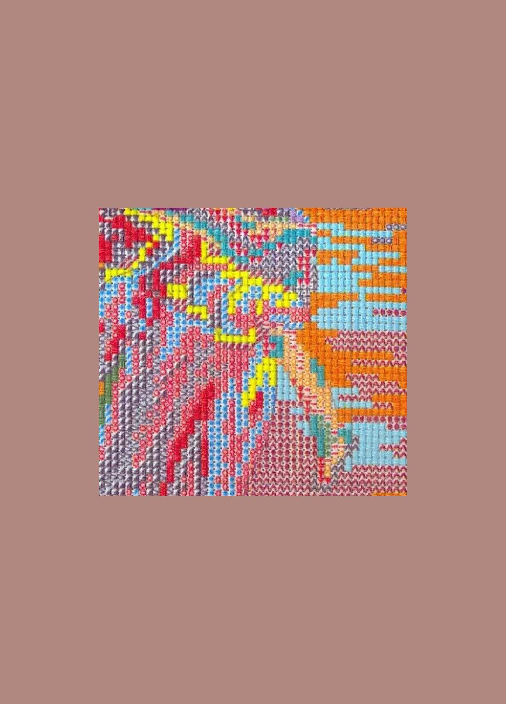 Набір для вишивання за нанесеною на канву схемою "Mom and child". AIDA 14CT printed, 33*45 см Joy Sunday (313614673)