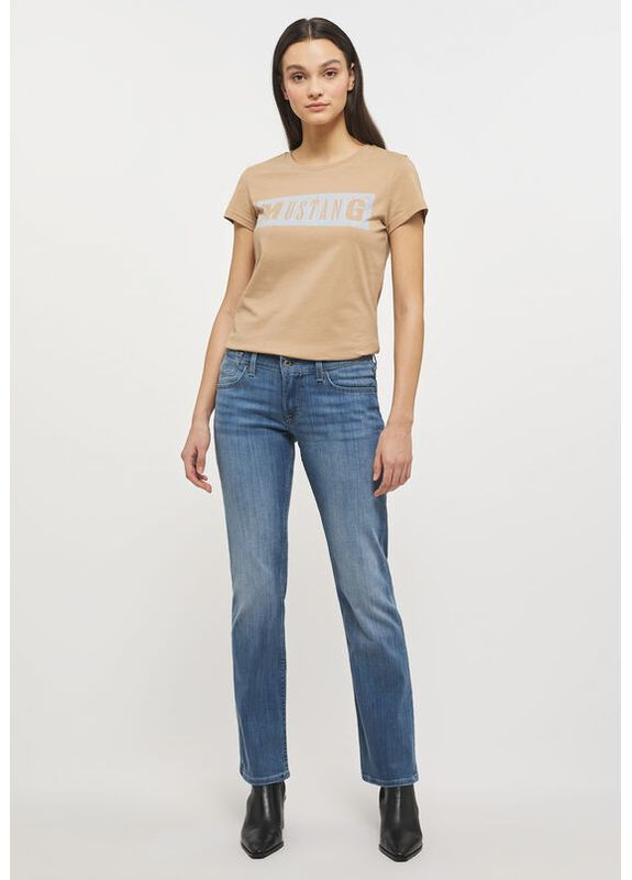 Стильные,классические джинсы светло-голубого цвета Girls Oregon Mustang - (363132853)