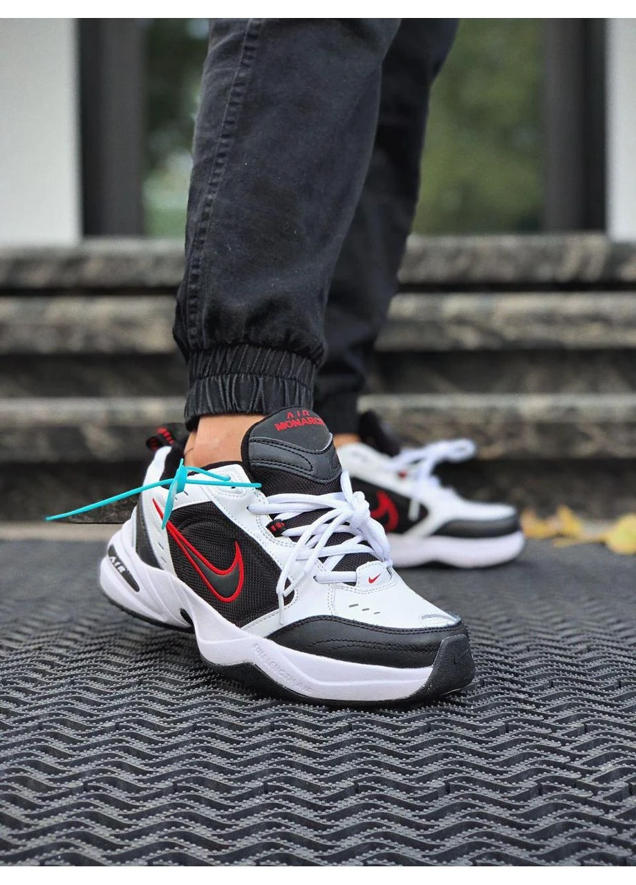 КРОСІВКИ ЖІНОЧІ NIKE AIR MONARCH BLACK WHITE «RED LOGO» НАЙК АІР МОНАРХ No Brand чорні демісезони (367171956)
