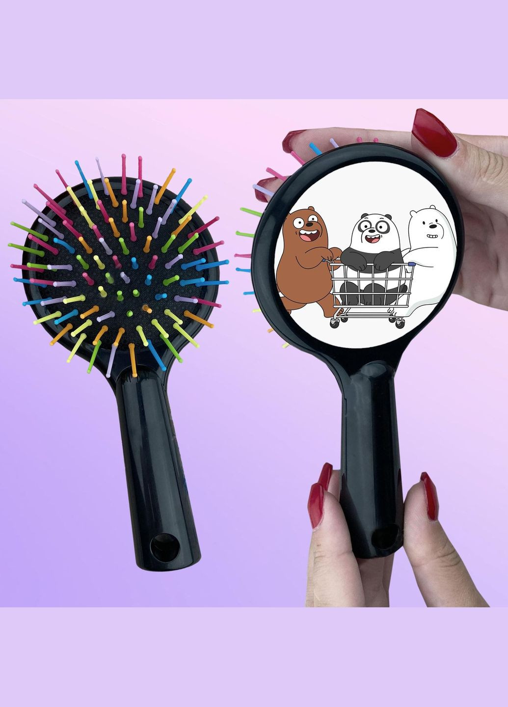 Гребінець для волосся Мультсеріал Ми звичайні ведмеді #006 Чорний No Brand (315041460)