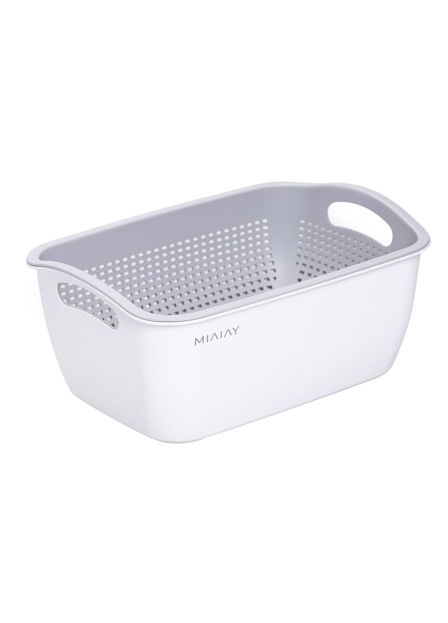 Корзина-друшлак 2 в 1 для мытья овощей, фруктов и зелени 29.5×21×11 (см) HP-45-6W Yiwu (370800347)