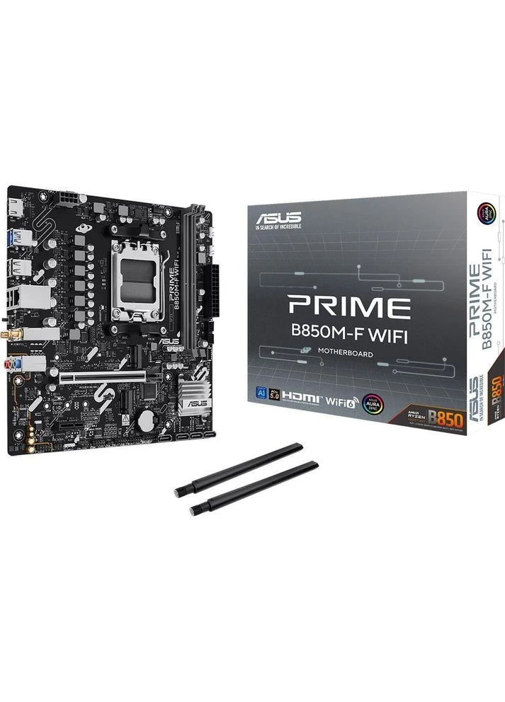 Материнская плата PRIME B850M-F WiFi sAM5 B850 2xDDR5 M.2 HDMI Wi-Fi BT mATX Asus (376826221)