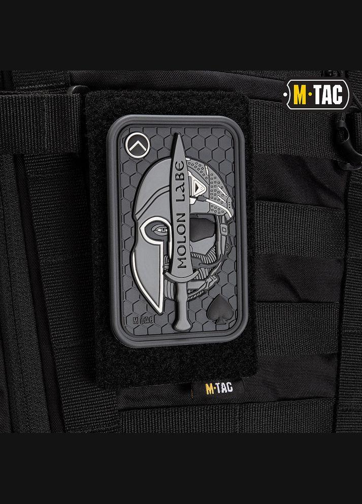 Нашивка Molon Labe Ace 3D PVC Grey M-TAC (315047135)