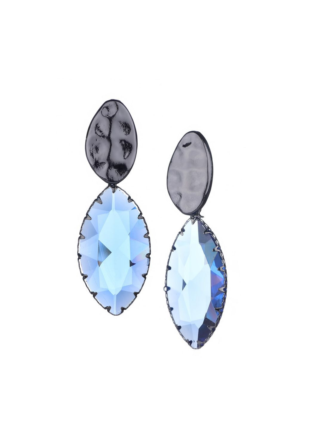 Сережки підвіски Синій лід Sincera (340465285)