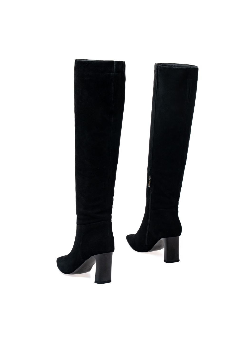 Черные осенние ботфорты 01755 черные Brocoli