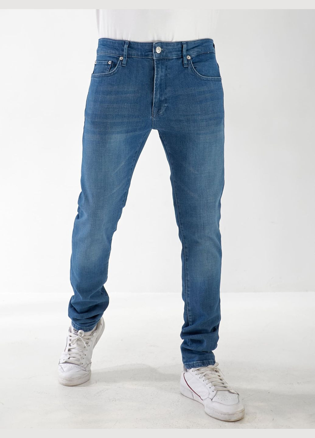 Синие демисезонные прямые джинсы maxon straight мужские синего цвета 32970 Fashion