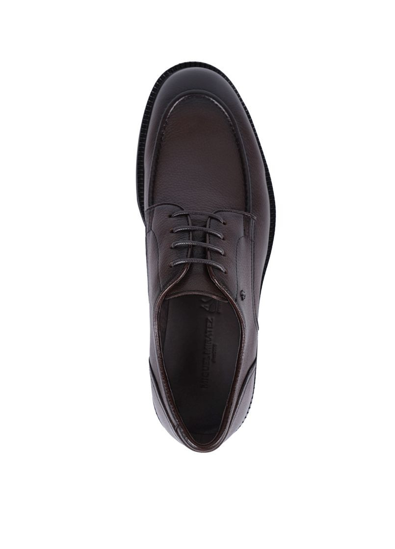 Коричневые мужские туфли 5020d-109-543 коричневый кожа Miguel Miratez