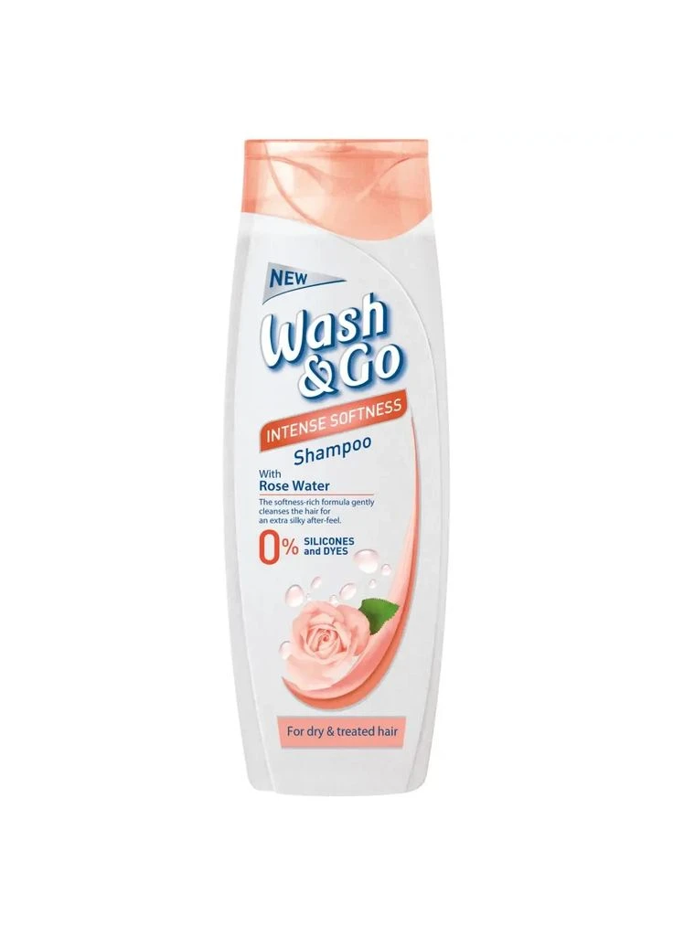 Шампунь Wash&Go Intense Softness з трояндовою водою для сухого та пошкодженого волосся 400 ml Conter (338438136)