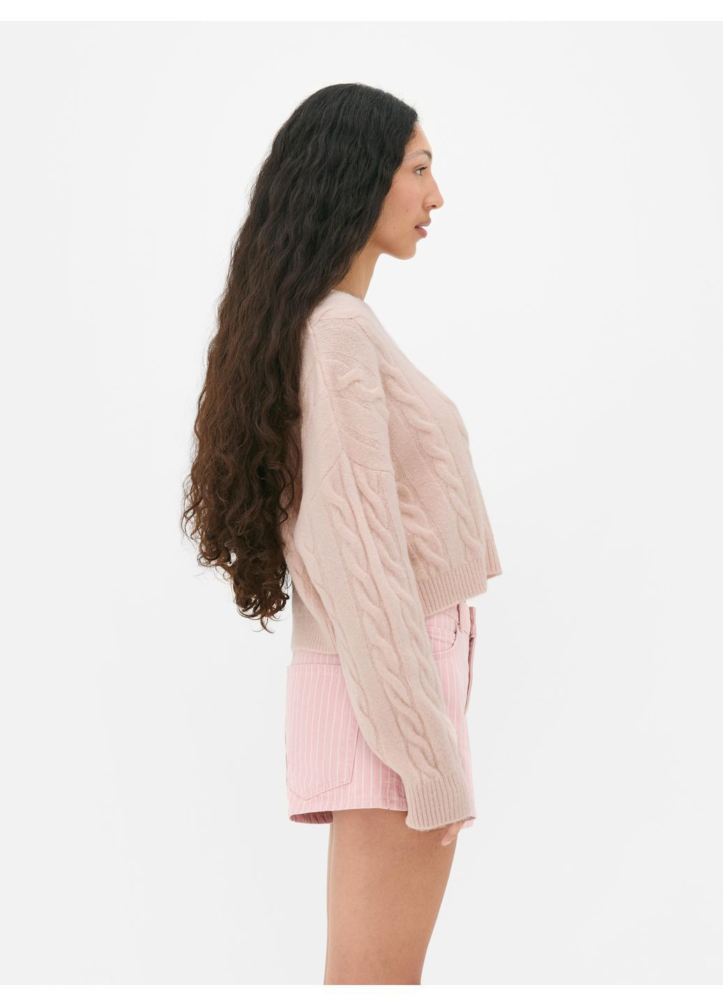 Світло-рожевий пуловер демісезон,світло-рожевий з принтом, Primark