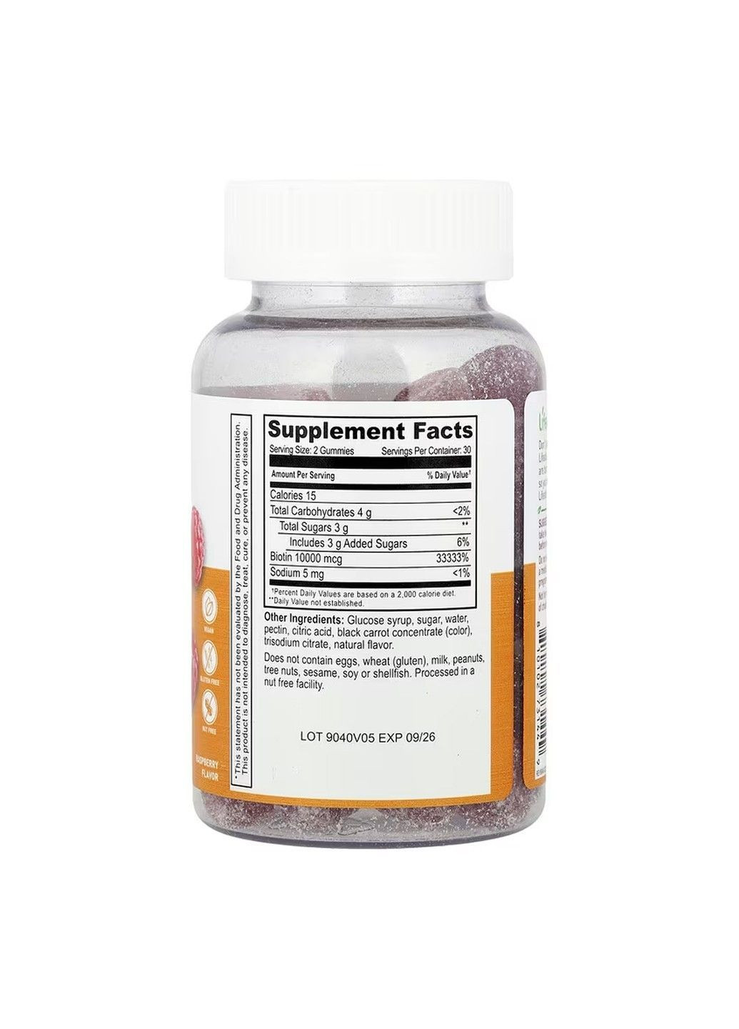 Biotin Teens, Биотиновые жевательные таблетки для подростков, 60 жевательных таблеток Lifeable (370162529)