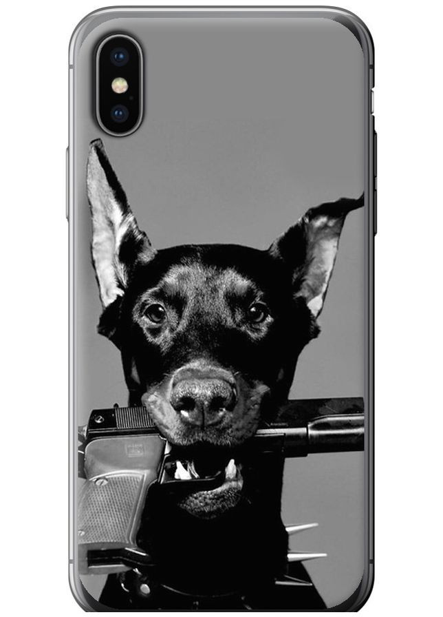 2D пластиковий чохол 'Доберман' для Endorphone Apple iPhone X (282619102)