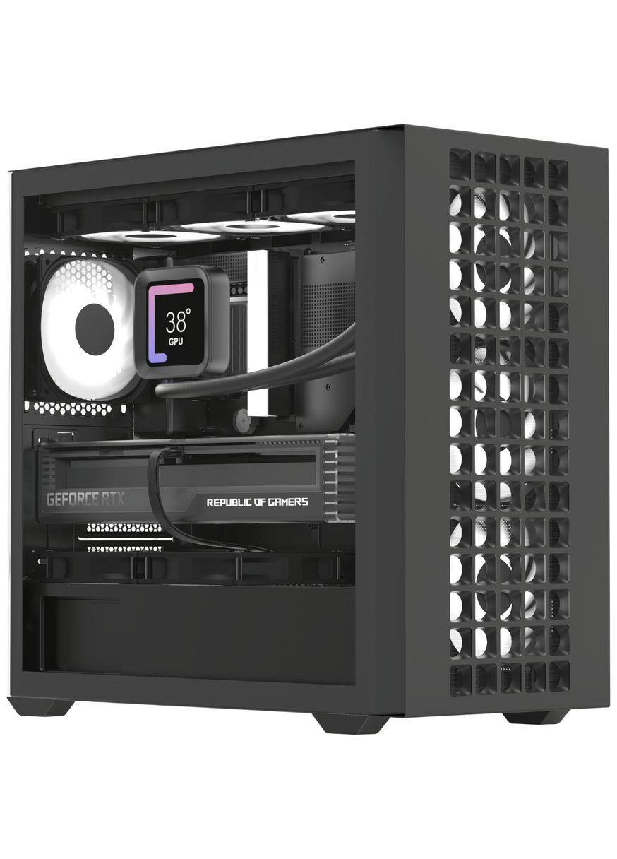 Корпус D302A-G-BK-v1 (ACCS-DS04043.11) Black без БП Aerocool (360395029)