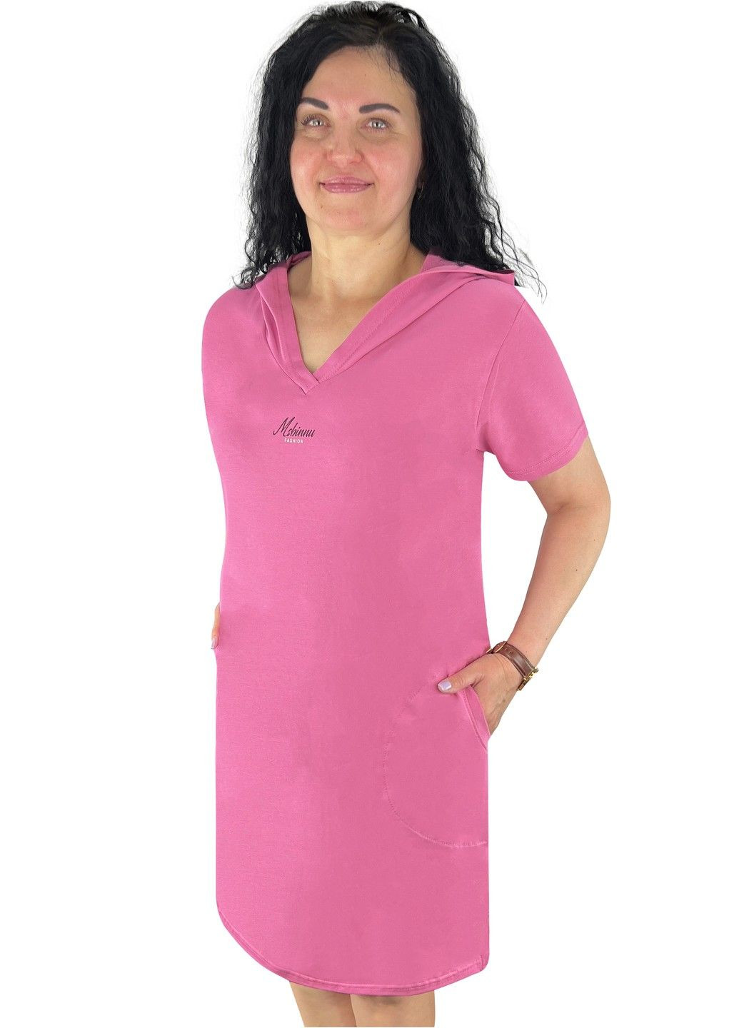 Туніка жіноча з капюшоном фулікра Жемчужина стилей 4720 (296036121)