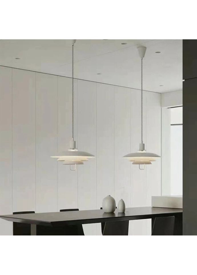 Люстра підвісна на 1 лампочку 27096 Білий 60-170х38х38 см. Sunnysky (335975105)