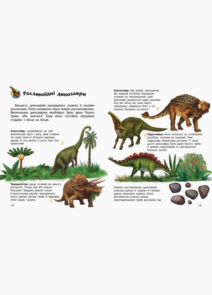 Детская энциклопедия про Динозавров 614022 для дошкольников Ranok Creative (363203207)