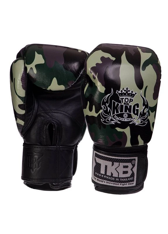 Рукавички боксерські шкіряні Empower Camouflage TKBGEM-03 Камуфляж сірий, (37551037) Top King Boxing (329145446)