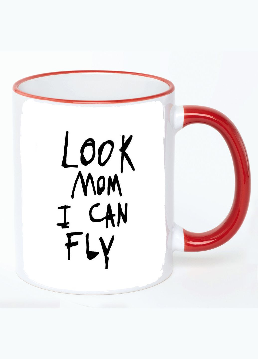 Чашка Вектор (кружка, кружка) #015 Белая с Красной ручкой 330 мл No Brand (322713231)