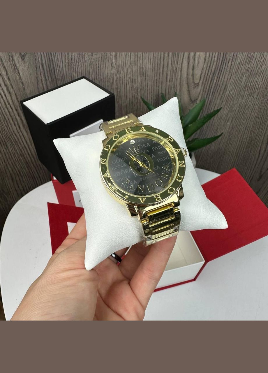 Женские наручные часы металлические с регулируемым ремешком в подарочной коробке Pandora золото (sku_1726Г) No Brand (346078254)