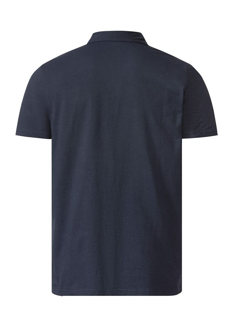 Темно-синя футболка поло з коротким рукавом Livergy