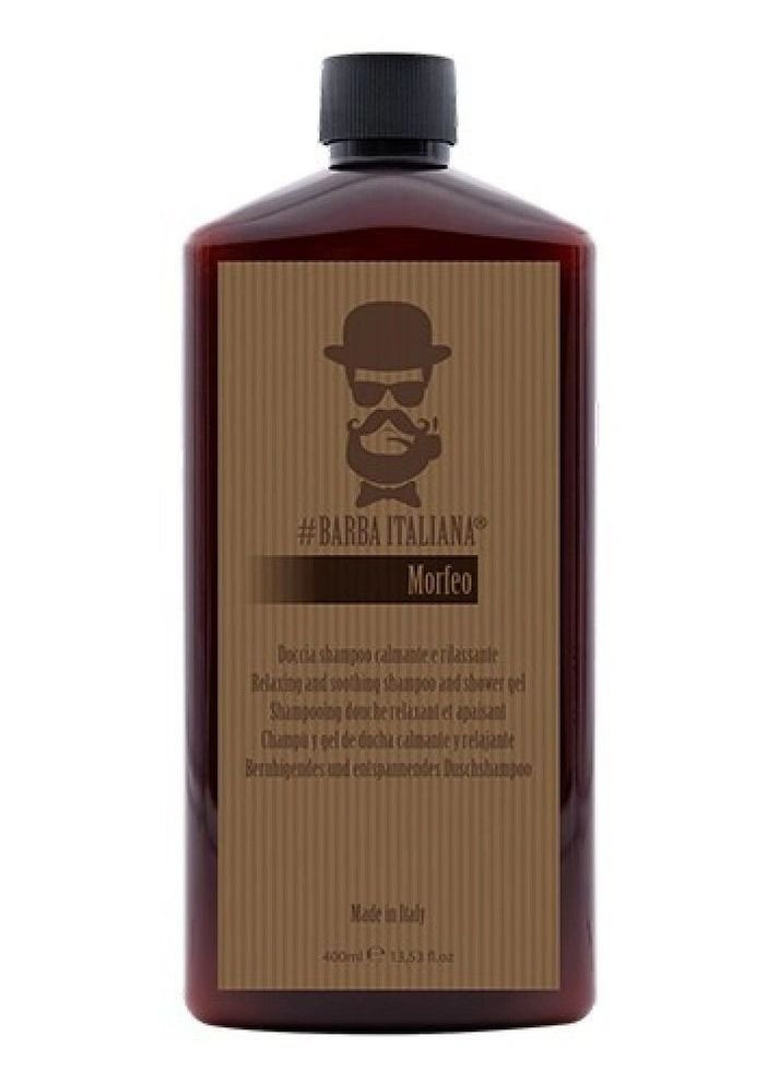 Розслаблюючий та заспокійливий гель для душу та шампунь 2 в 1, 400 мл Barba Italiana Morfeo (365756519)