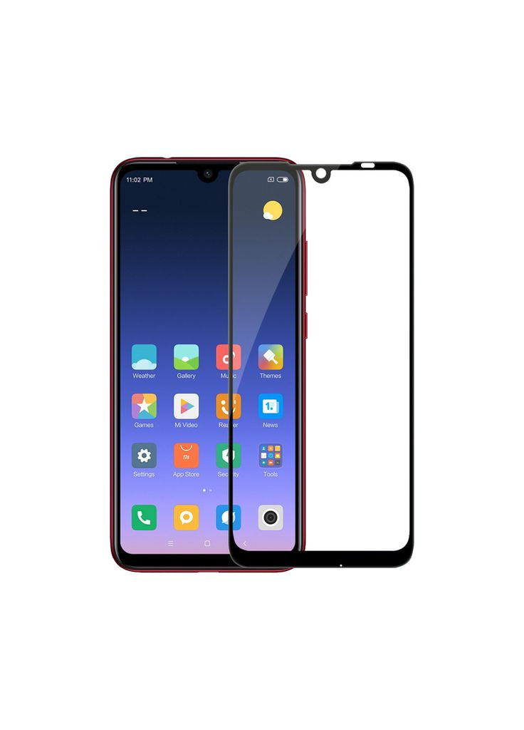 Стекло защитное (m462484) PowerPlant Full screen Xiaomi Redmi Note 7 Pro, Black (367068969)