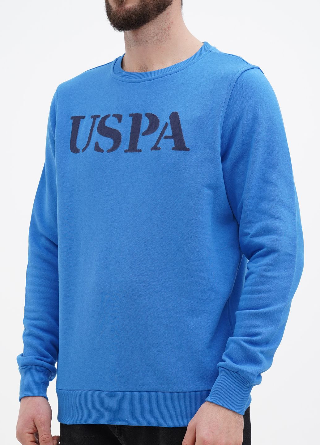 Світшот чоловічий U.S. Polo Assn. - крій синій - (285689296)