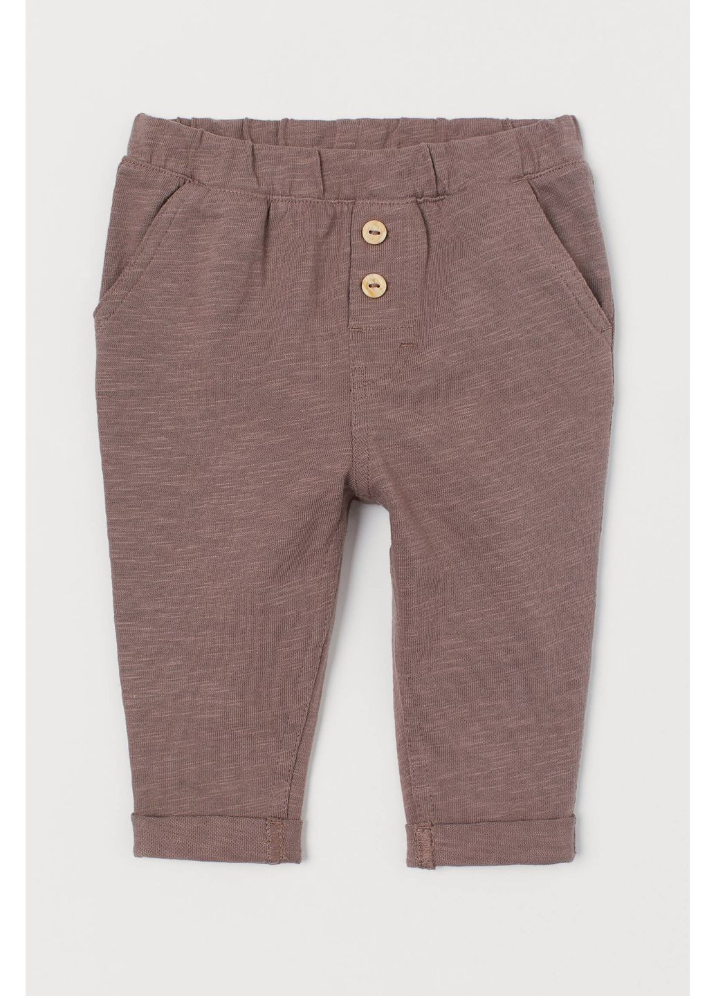 Коричневые демисезонные брюки H&M