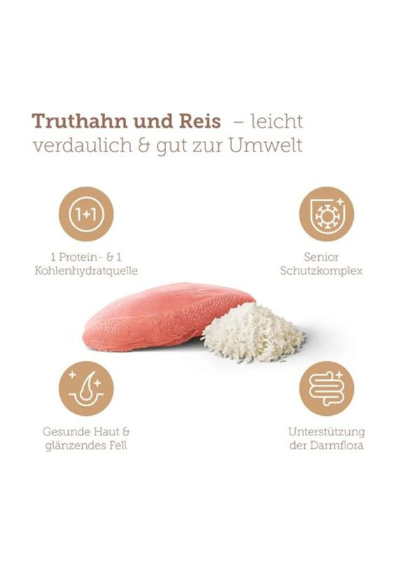 Сухой корм pure sensitive Senior Truthahn&Reis для собак чувствительных/пожилого возраста с индейкой и Mera (355343649)