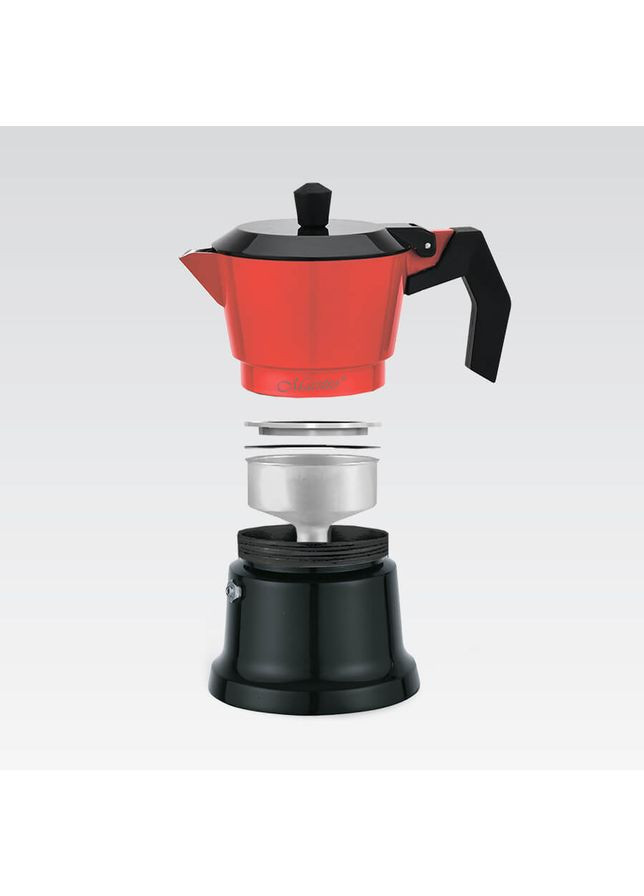 Кавоварка гейзерна МR-1657-9 450 мл 9 чашок червона Maestro (361398624)