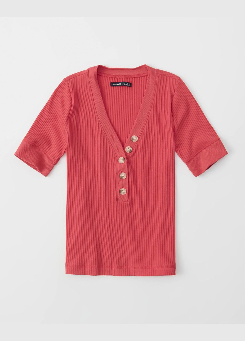 Розовая летняя футболка женская - футболка af5880w Abercrombie & Fitch