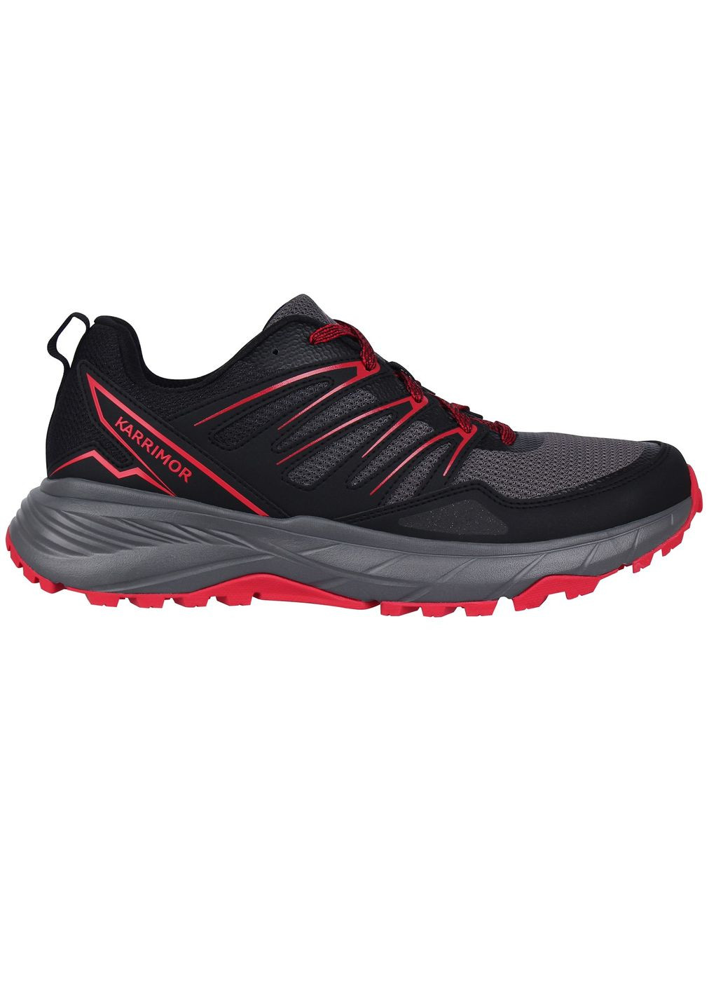 Серые кроссовки caracal tr mens trainers grey/red 10.5(45,5) Karrimor