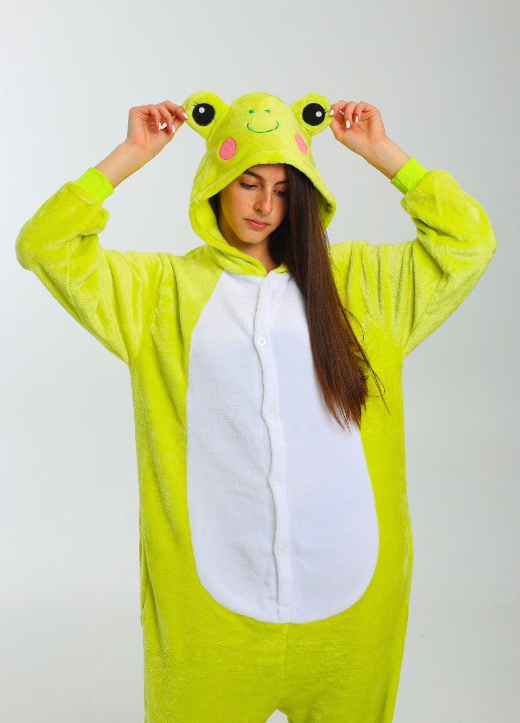 Кігурумі піжама жаба жіноча зелена плюшева Lalapka (369137969)