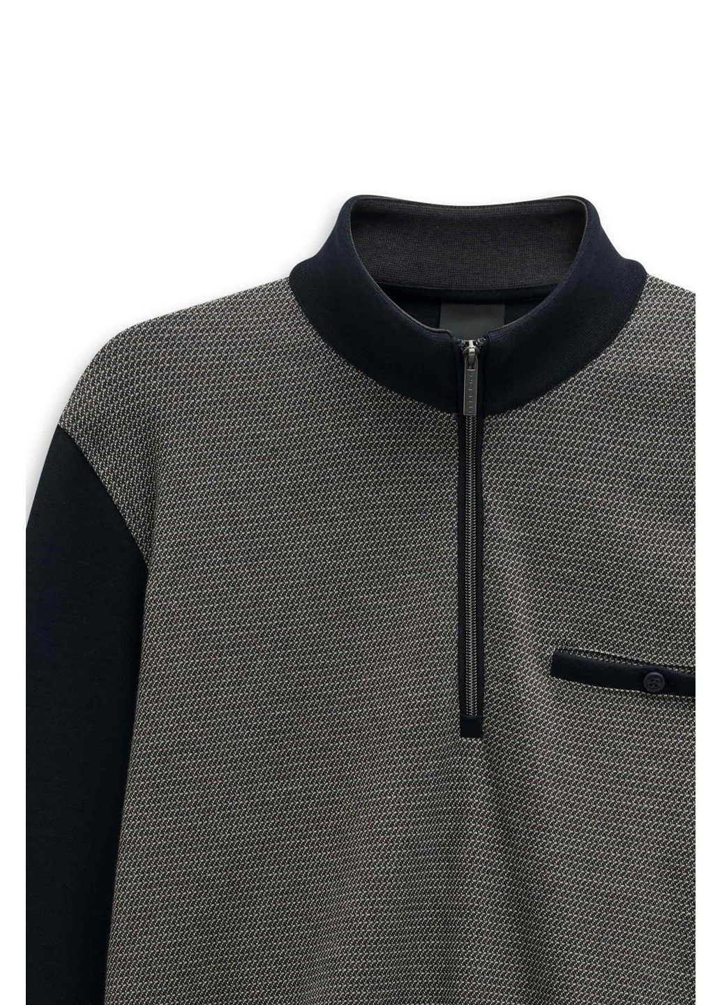 Синий демисезонный мужской свитер тройер синий Bugatti