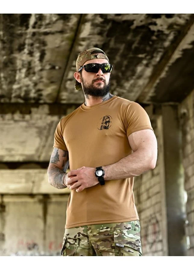 Тактична футболка із принтом BORN OF WAR Defense чоловіча футболка зсу, військова футболка потовідвідна No Brand (394216186)