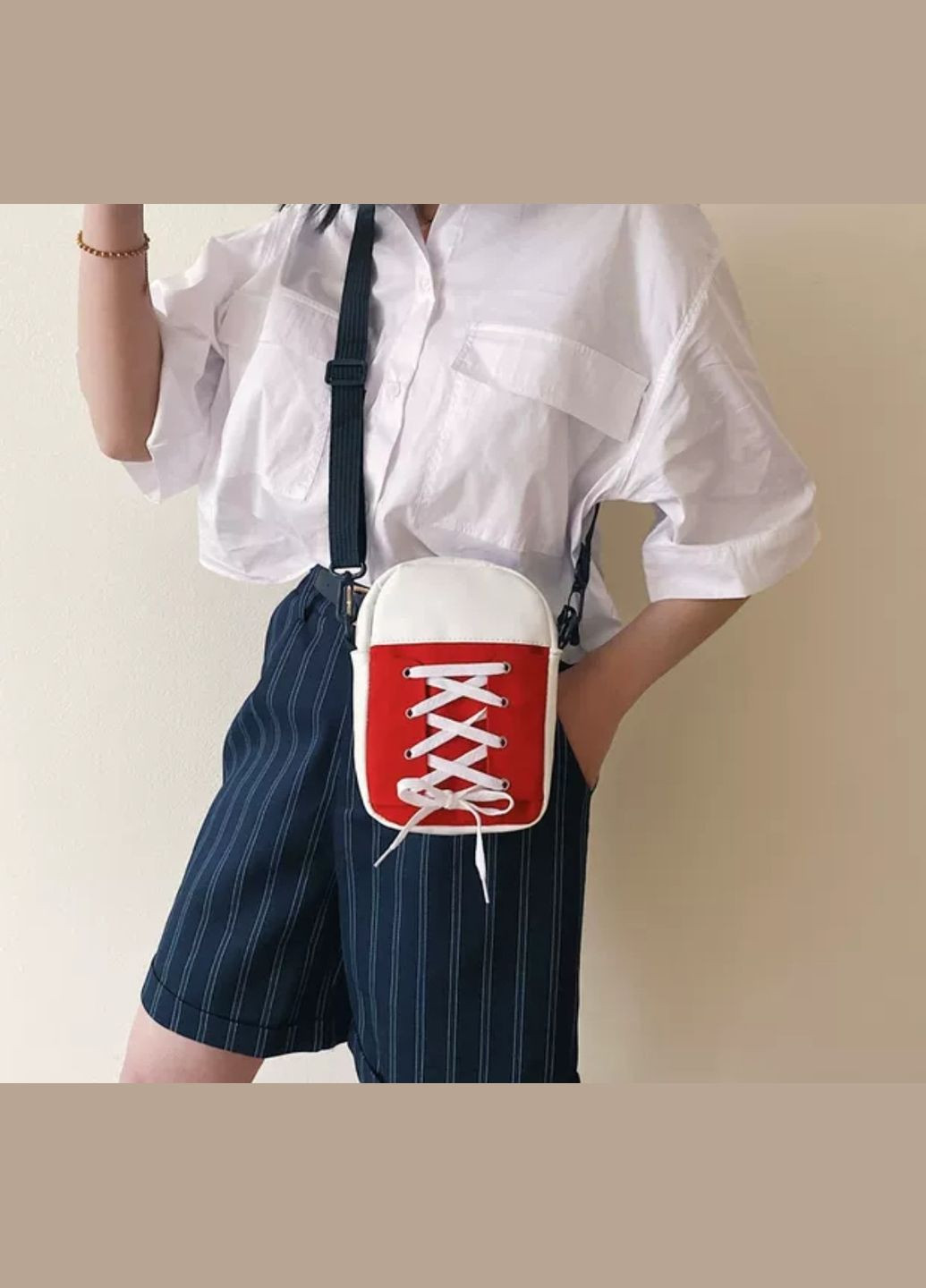 Сумка через плечо женская, модная женская сумка на тканевом ремне с ручкой молодежная No Brand (314806729)