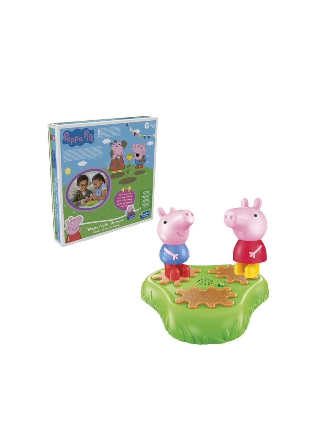 Интерактивная настольная игра Свинка Пеппа «Чемпион луж» (Muddy Puddle Champion), Peppa Pig Gaming Hasbro (382753077)
