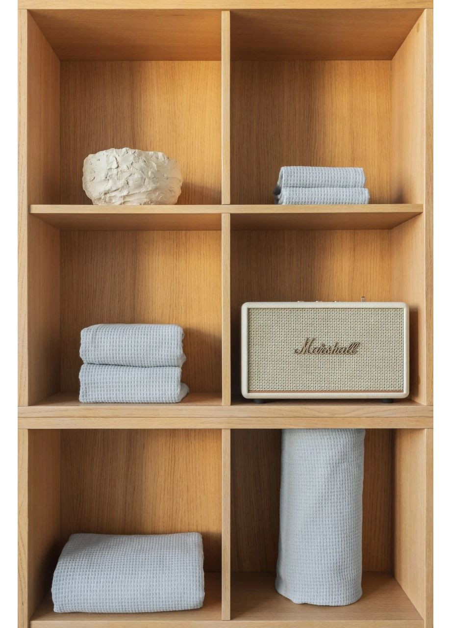 Набір вафельних рушників Family 30х50см 2шт, 50х90см 2шт, 70х140см, 90х150см HYGG однотонний сіро-бежевий