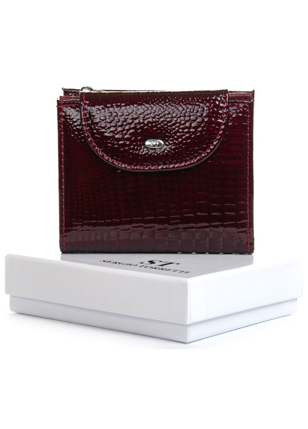 Жіночий шкіряний гаманець коричневий Sergio Torretti FEW44-1 (355312369)