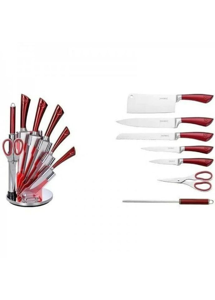 Набор ножей на подставке Switzerland RL-KSS804 8 предметов Royalty Line комбинированные,