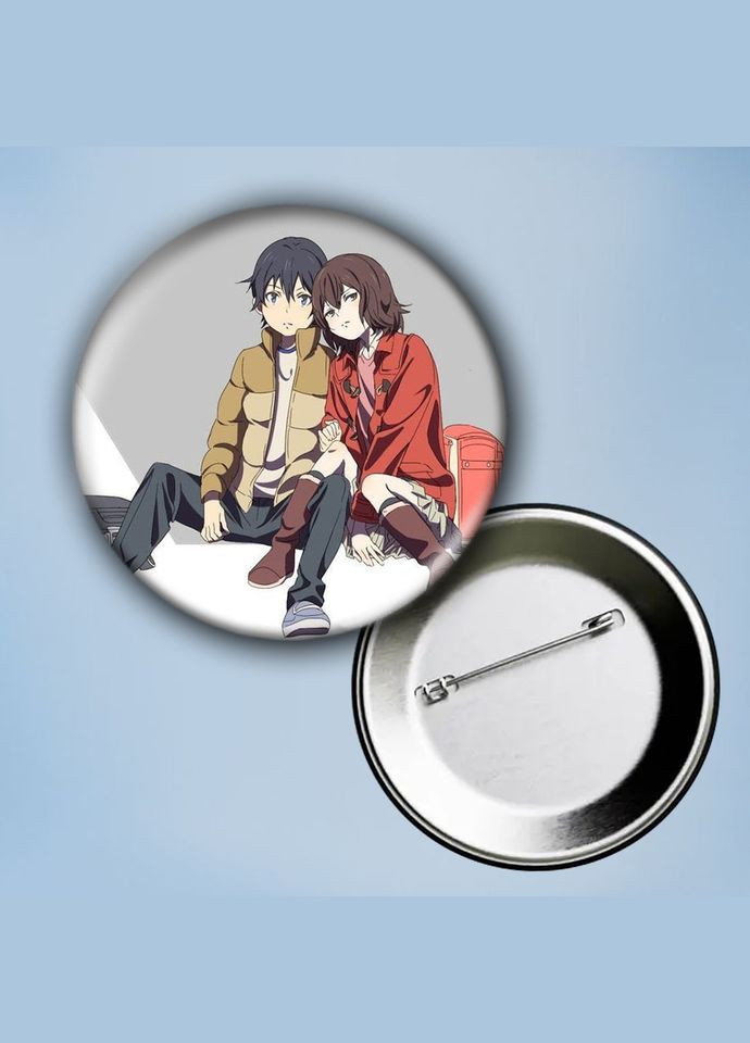 Значок на булавке Аниме Город, в котором меня нет #18 металлический 56 мм No Brand (304503947)