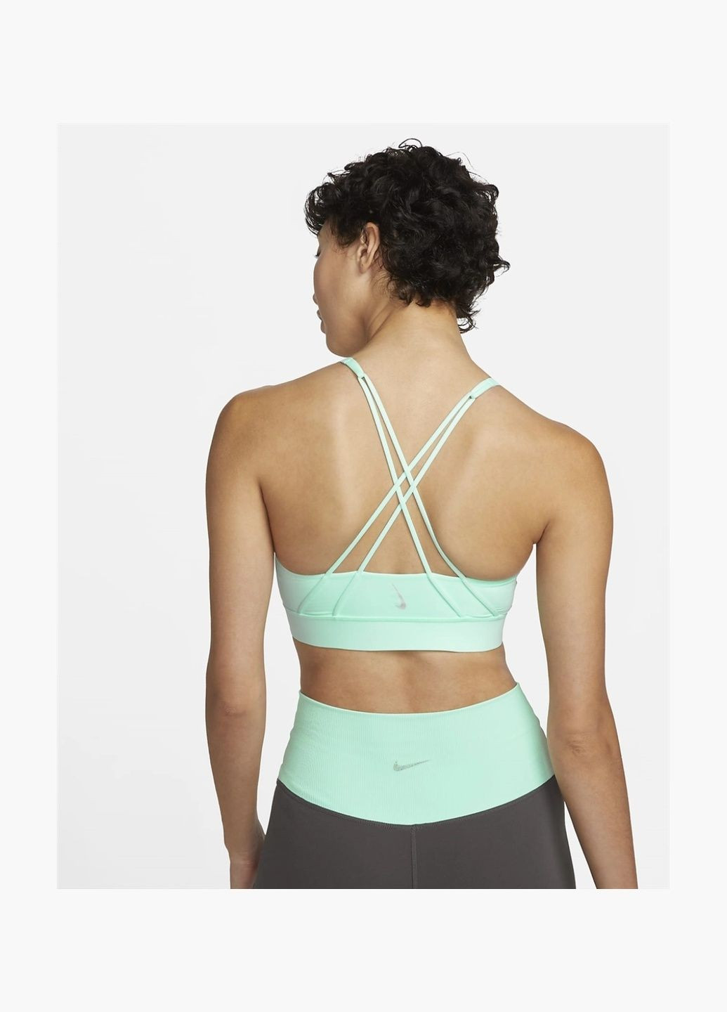 Топ женский Womens Medium-Support Padded Sports Bra Turquoise Cj0544-379 Nike (332609902)