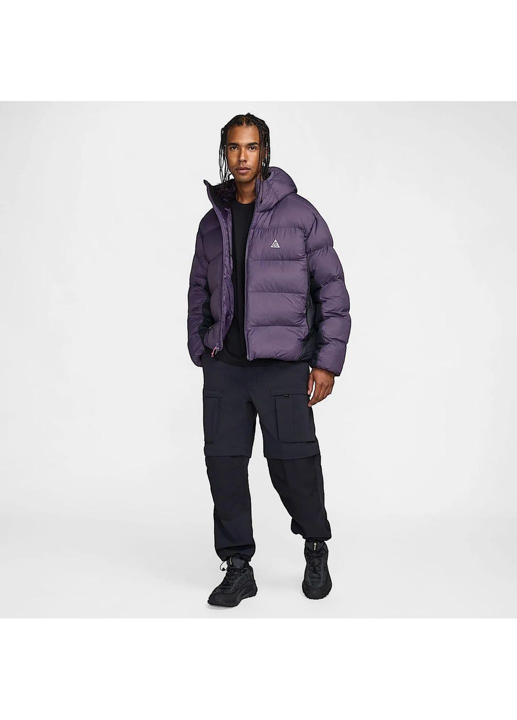 Фіолетова пуховик чоловічий acg primaloft violet Nike